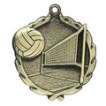 Medal, "Volleyball" - 1 3/4" Wreath Edging